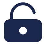 Lock Keyhole Unlocked SVG Icon